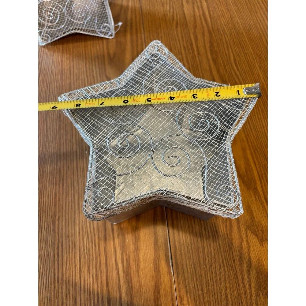 VTG Storage Basket Celestial Star Swirls 90’s Organization Wire Whimsigoth